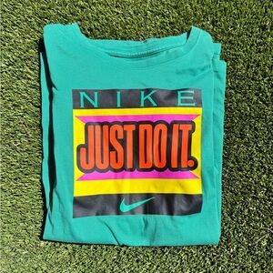 Nike Teal 'Just Do It' Short Sleeve Tee